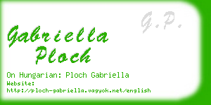 gabriella ploch business card